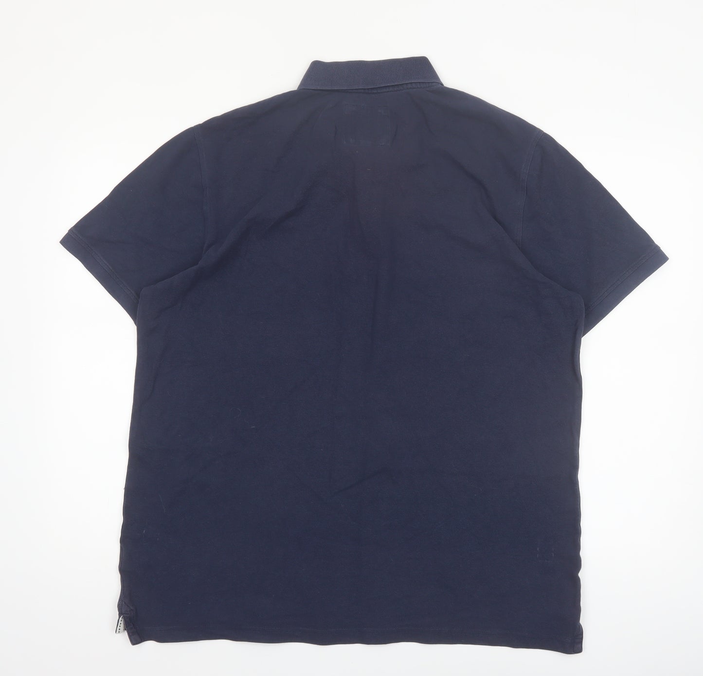 Crew Clothing Company Men's Blue XL Cotton Polo Shirt