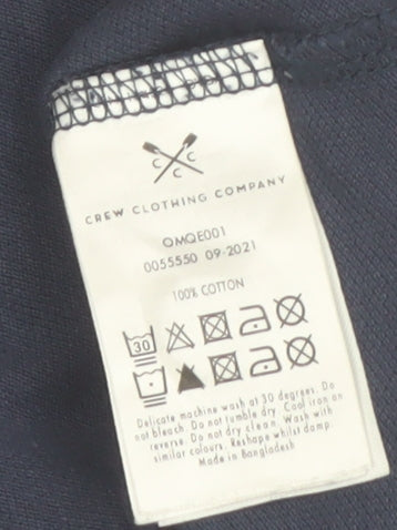 Crew Clothing Company Men's Blue XL Cotton Polo Shirt