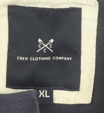 Crew Clothing Company Men's Blue XL Cotton Polo Shirt