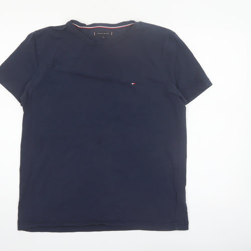 Tommy Hilfiger Men's Blue XL Crew Neck Cotton T-Shirt
