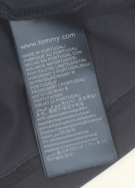 Tommy Hilfiger Men's Blue XL Crew Neck Cotton T-Shirt