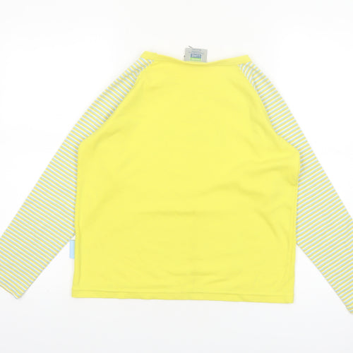 David Luke Brownies Long Sleeve Yellow Striped T-Shirt Girls 4-5 Years