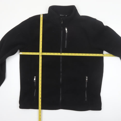 Crane Men's Black Fleece Full Zip Jacket Size L Regular Fit