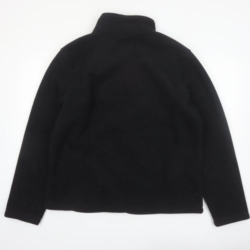 Crane Men's Black Fleece Full Zip Jacket Size L Regular Fit