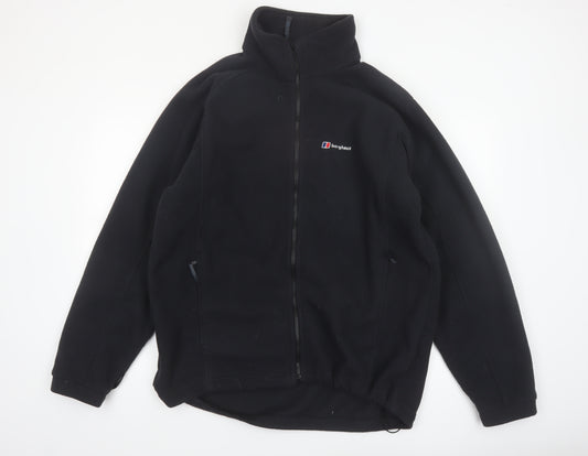 Berghaus Men’s Black XL Fleece Jacket Full Zip Lightweight Outdoor