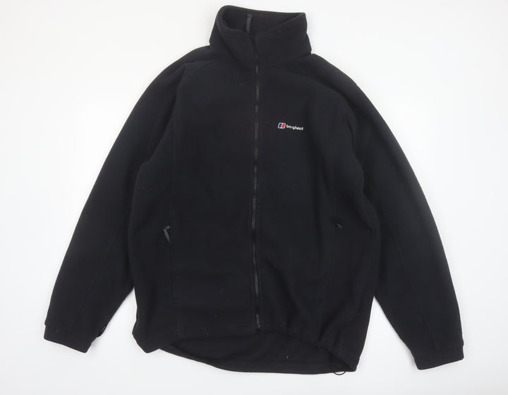 Berghaus Men’s Black XL Fleece Jacket Full Zip Lightweight Outdoor