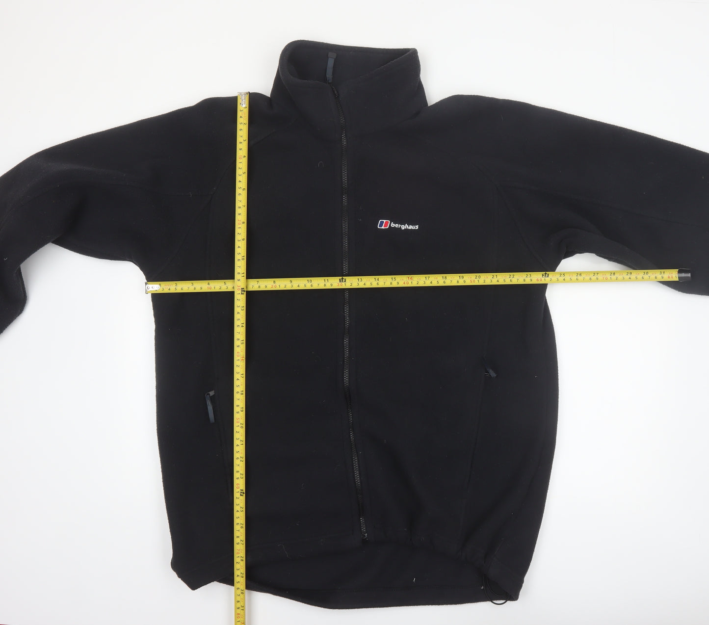 Berghaus Men’s Black XL Fleece Jacket Full Zip Lightweight Outdoor