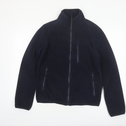Marks and Spencer Men's Blue Fleece Zip Jacket Size S Regular