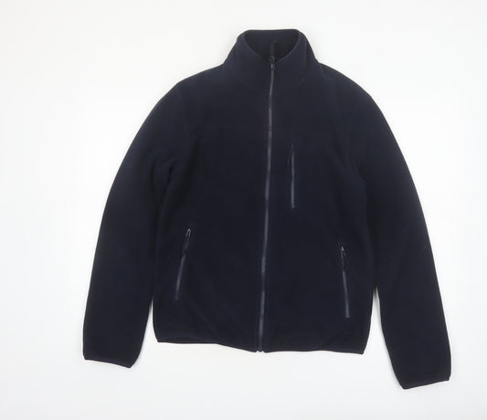 Marks and Spencer Men's Blue Fleece Zip Jacket Size S Regular