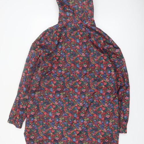 Joules Women’s Multicoloured Floral Waterproof Rain Coat Size 14