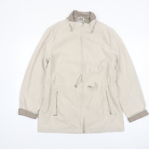 Debenhams Classics Women’s Beige Mid-Length Rain Coat Size 10