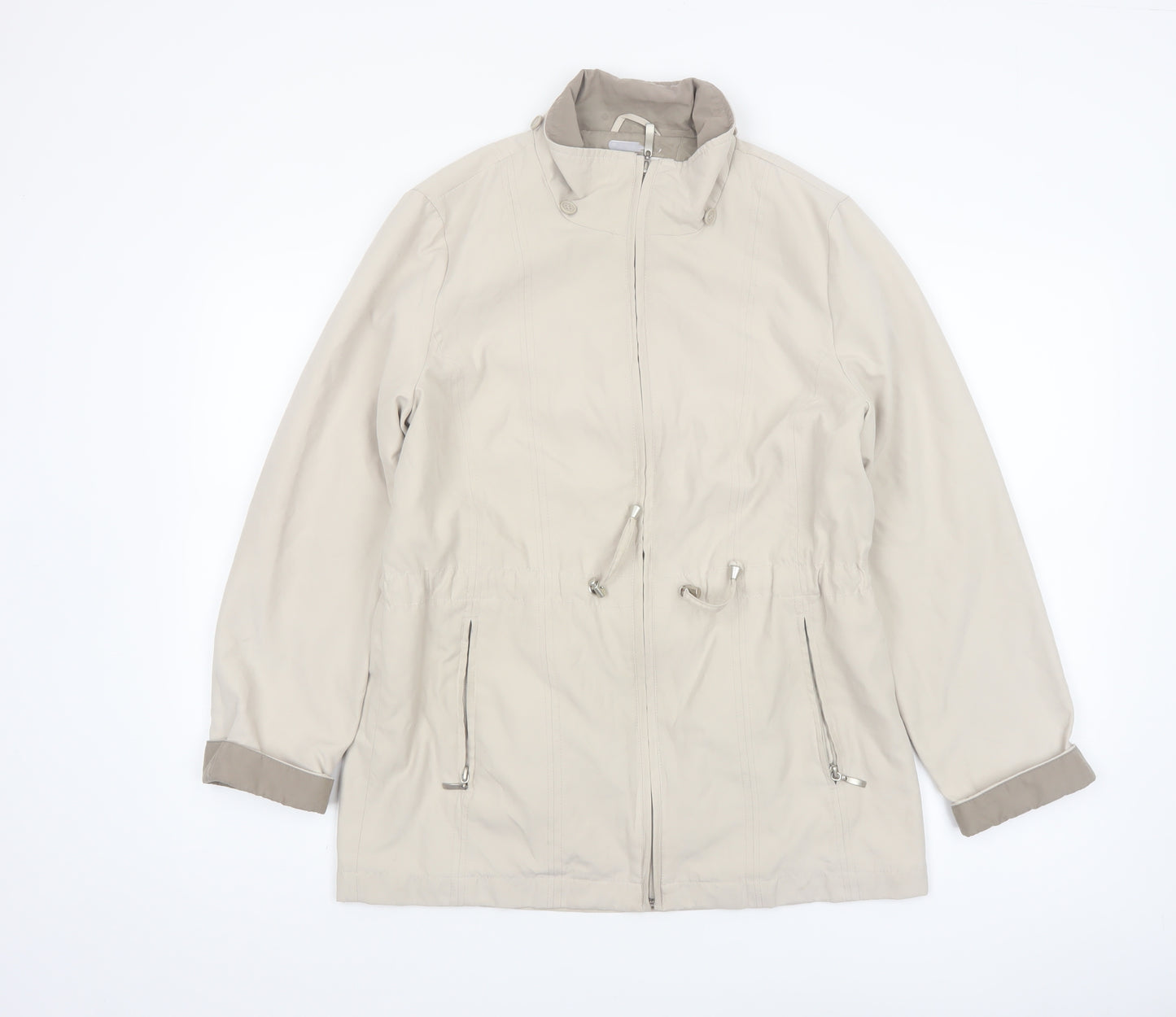 Debenhams Classics Women’s Beige Mid-Length Rain Coat Size 10