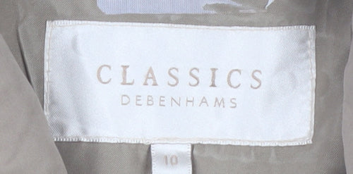 Debenhams Classics Women’s Beige Mid-Length Rain Coat Size 10
