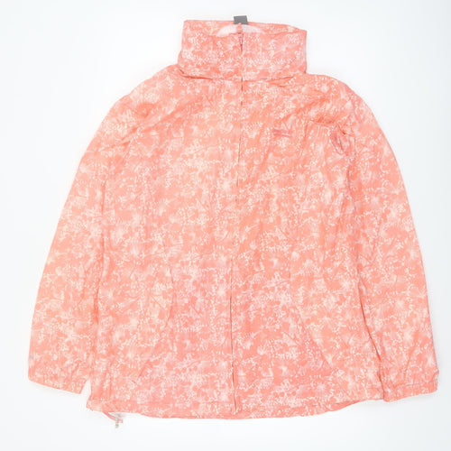 Regatta Women's Pink Floral Waterproof Rain Jacket Size 18