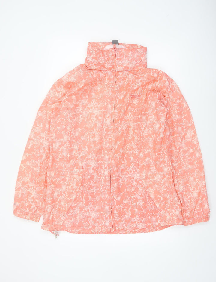 Regatta Women's Pink Floral Waterproof Rain Jacket Size 18