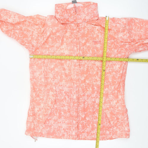 Regatta Women's Pink Floral Waterproof Rain Jacket Size 18
