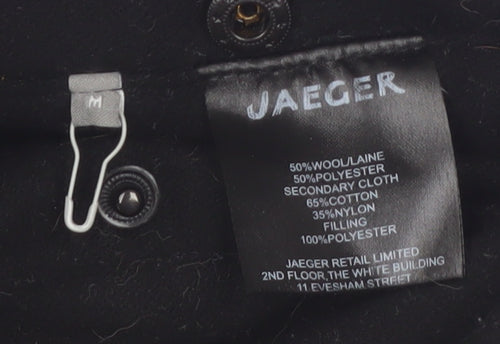 Jaeger Men's Blue Wool Blend Padded Waistcoat Size M