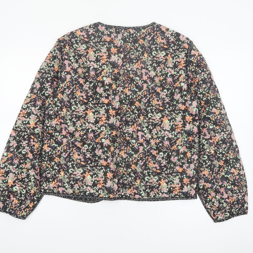Marks and Spencer Women's Multicoloured Floral Quilted Jacket Size 10