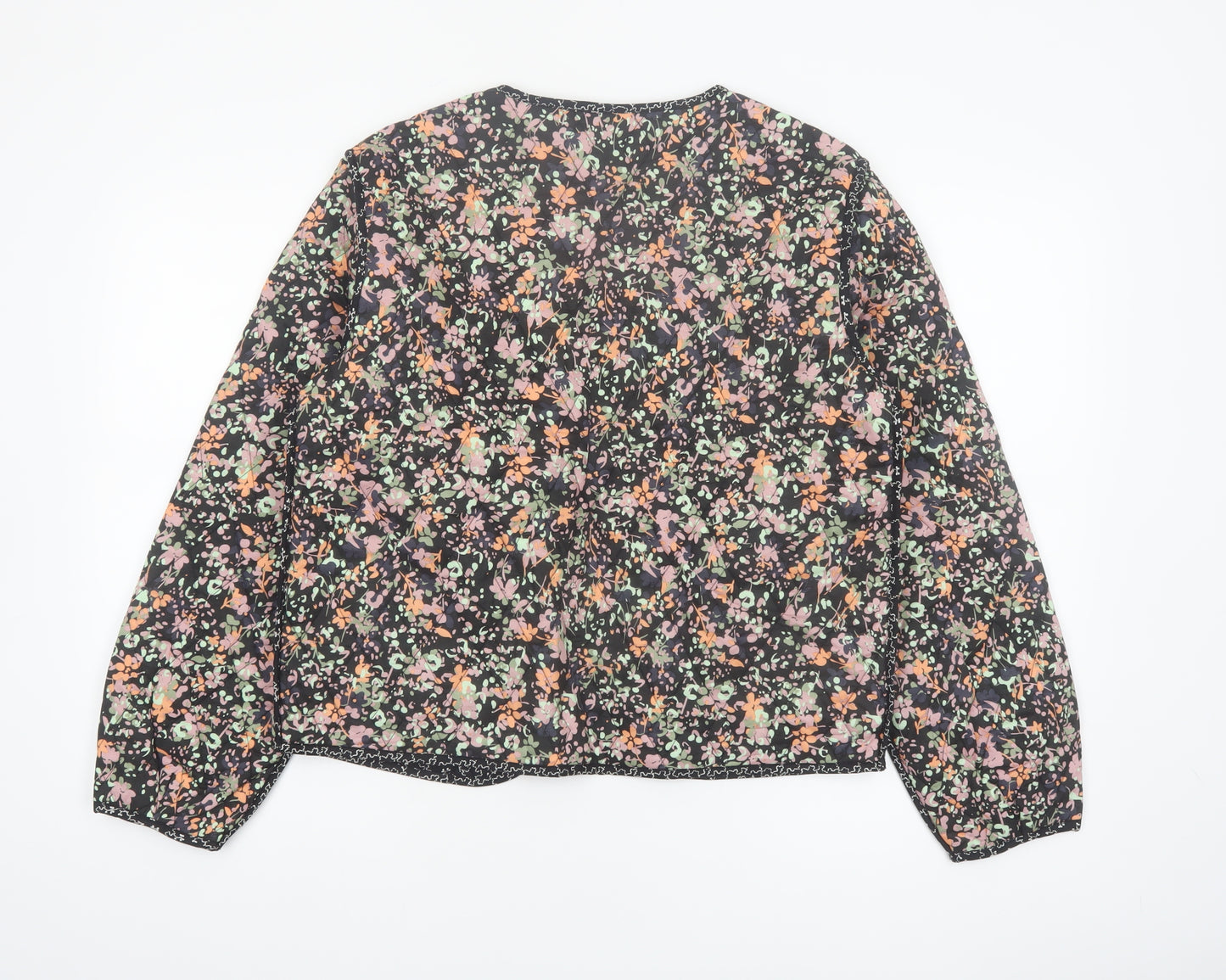 Marks and Spencer Women's Multicoloured Floral Quilted Jacket Size 10