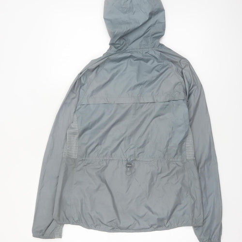 Layer 8 Women’s Grey Hooded Windbreaker Jacket M Lightweight