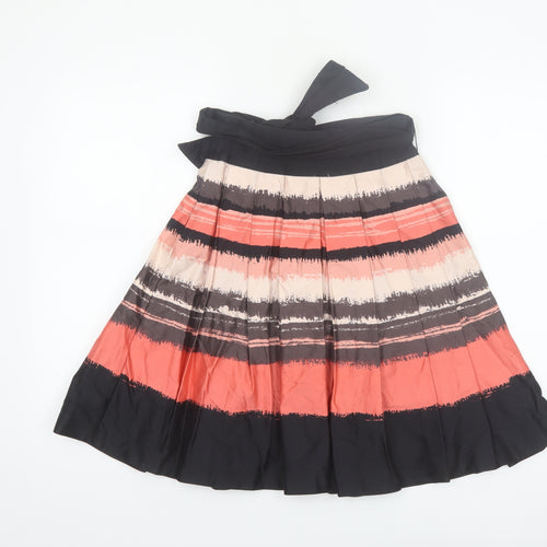 H&M Women’s Multicoloured Pleated Knee Length Skirt Size 4