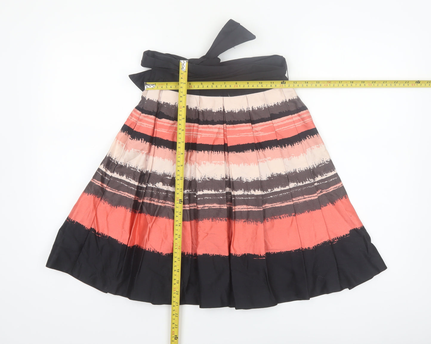 H&M Women’s Multicoloured Pleated Knee Length Skirt Size 4