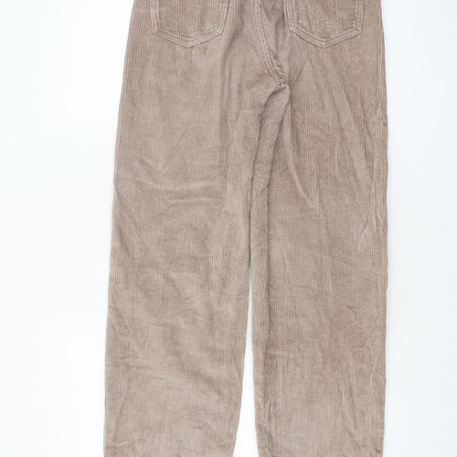 Motel Women’s Beige Corduroy Chino Straight Trousers Size S