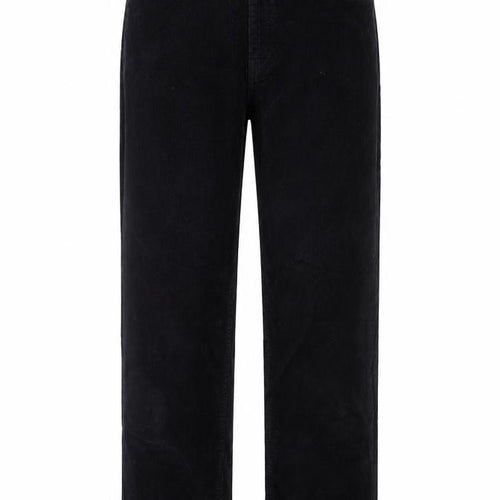 Jigsaw Womens Black Corduroy Straight Leg Trousers Size 28