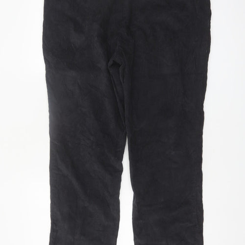 James Pringle Men's Black Corduroy Trousers 38W 29L Classic Fit