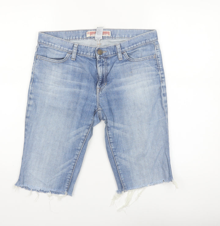 Gap Women’s Blue Denim Bermuda Shorts Size 8R Cotton Stretch