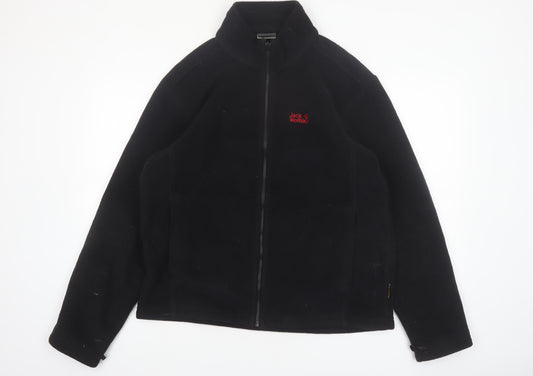 Jack Wolfskin Mens Black L Fleece Full Zip Outdoor Jacket