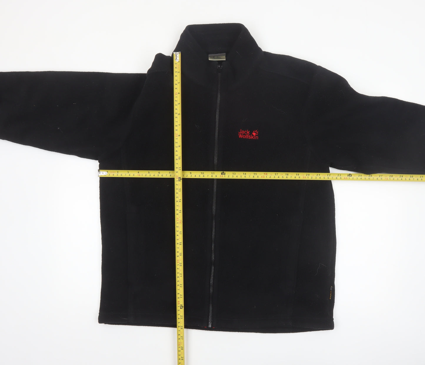 Jack Wolfskin Mens Black L Fleece Full Zip Outdoor Jacket