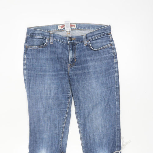 Gap Women’s Blue Denim Cut-Off Shorts Size 8 Regular Stretch