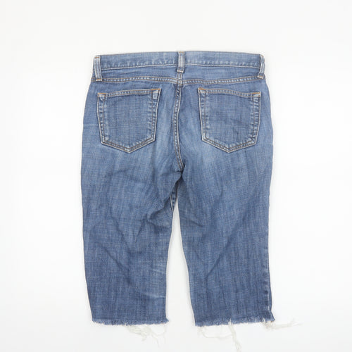 Gap Women’s Blue Denim Cut-Off Shorts Size 8 Regular Stretch