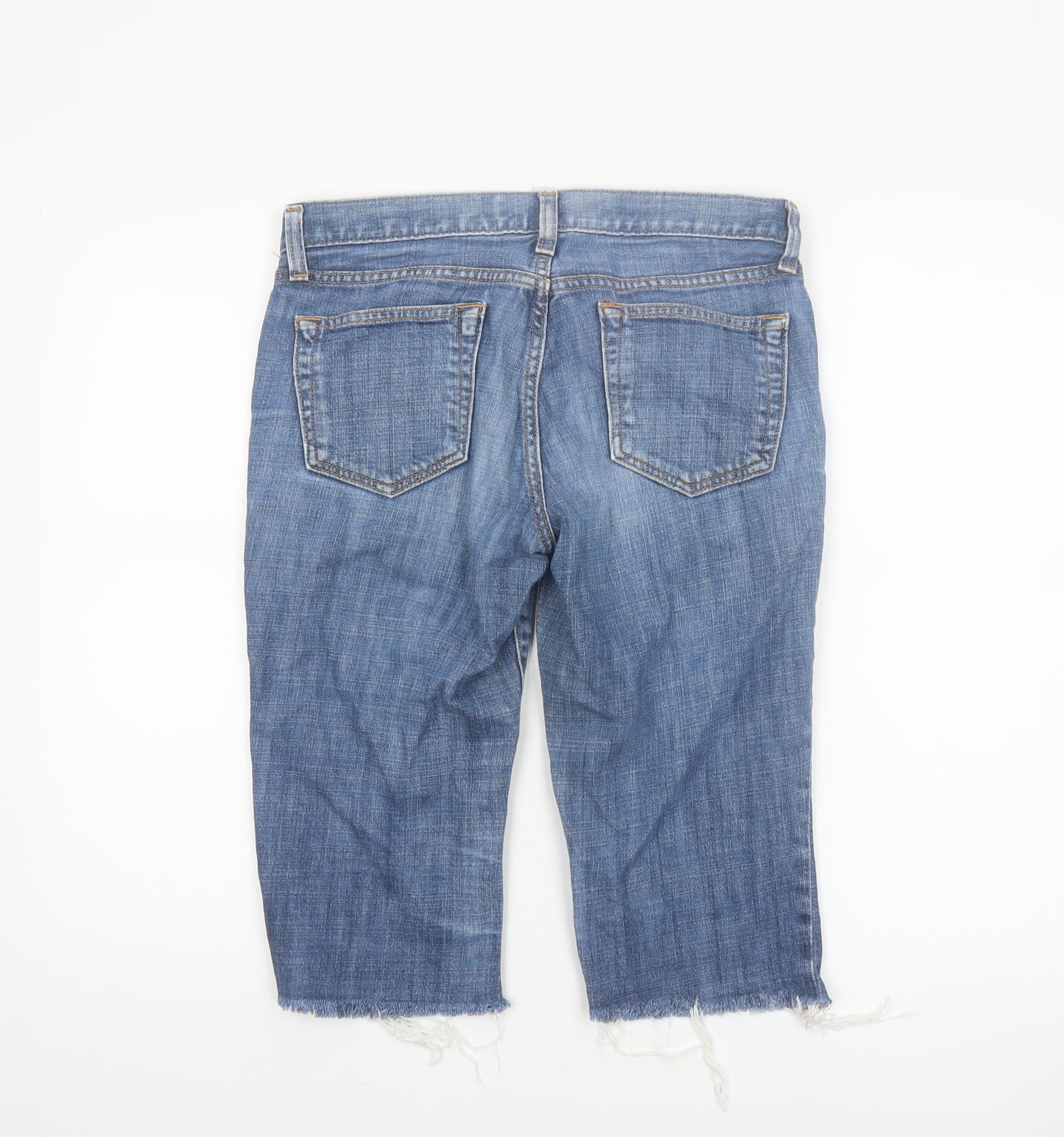 Gap Women’s Blue Denim Cut-Off Shorts Size 8 Regular Stretch