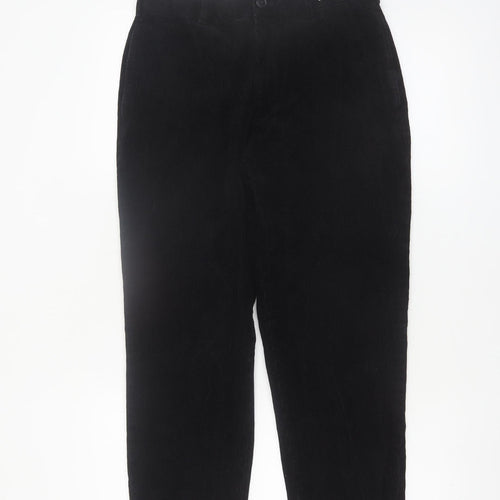 Marks and Spencer Women’s Black Corduroy Chino Trousers Size 12