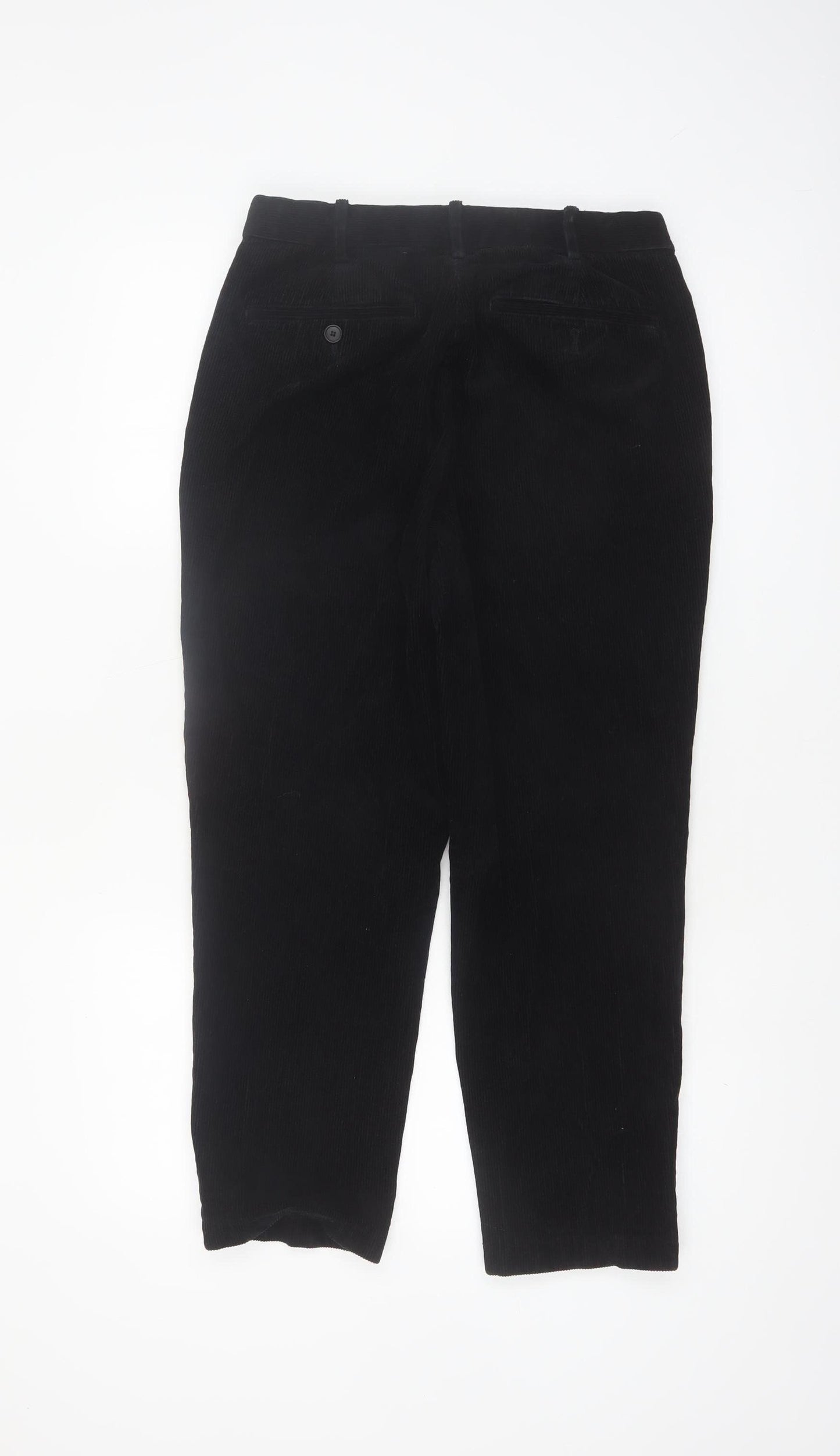 Marks and Spencer Women’s Black Corduroy Chino Trousers Size 12