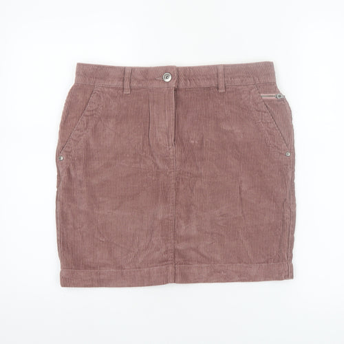 Next Women’s Brown Corduroy Short Skirt Size 8 Casual Cotton
