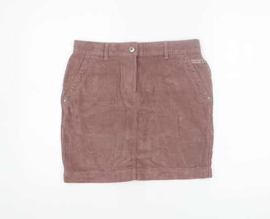 Next Women’s Brown Corduroy Short Skirt Size 8 Casual Cotton