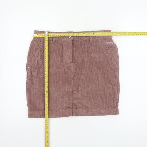 Next Women’s Brown Corduroy Short Skirt Size 8 Casual Cotton