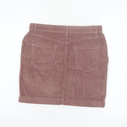 Next Women’s Brown Corduroy Short Skirt Size 8 Casual Cotton