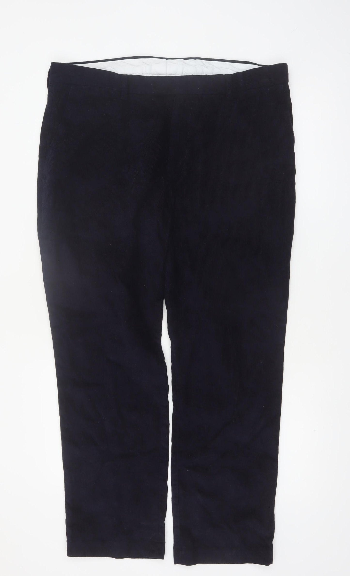 James Pringle Men's Navy Corduroy Trousers 38W 29L Classic Fit