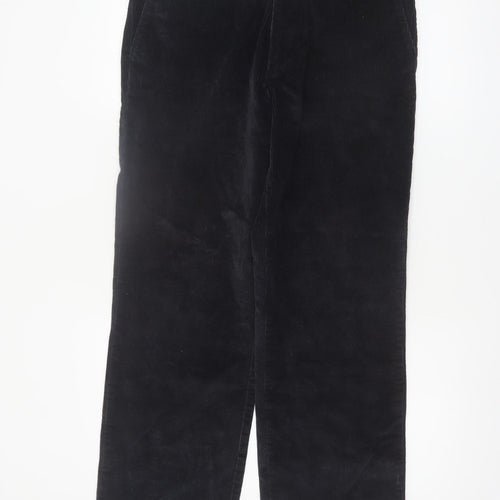 Marks and Spencer Blue Harbour Men's Black Corduroy Trousers 32W 29L