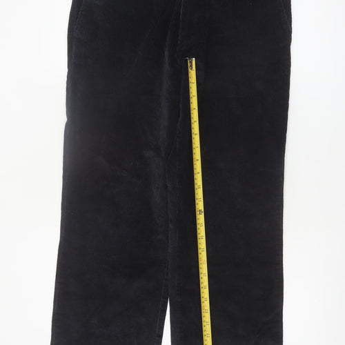 Marks and Spencer Blue Harbour Men's Black Corduroy Trousers 32W 29L