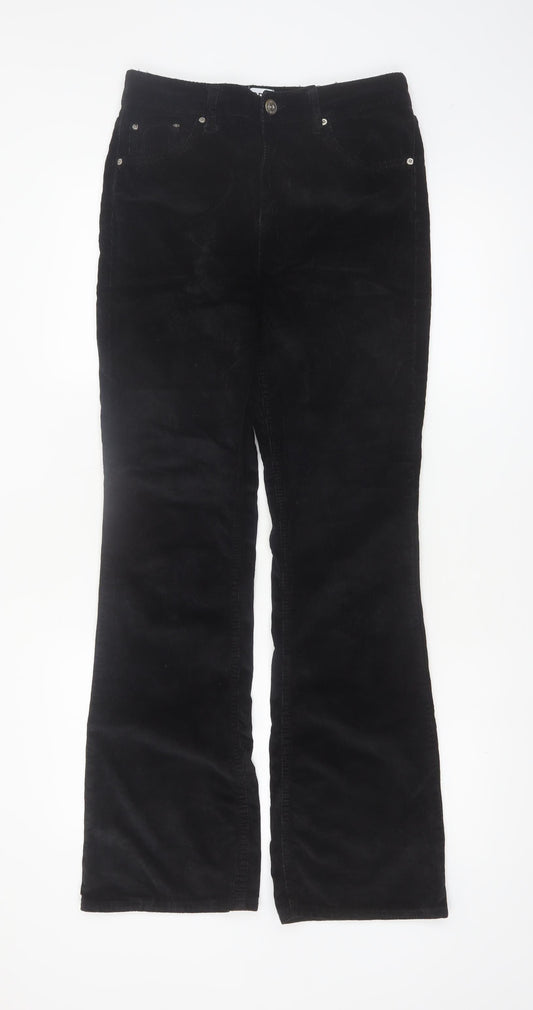 BDG Urban Outfitters Womens Black Corduroy Straight Trousers W28 L32