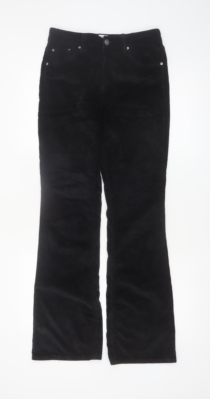 BDG Urban Outfitters Womens Black Corduroy Straight Trousers W28 L32