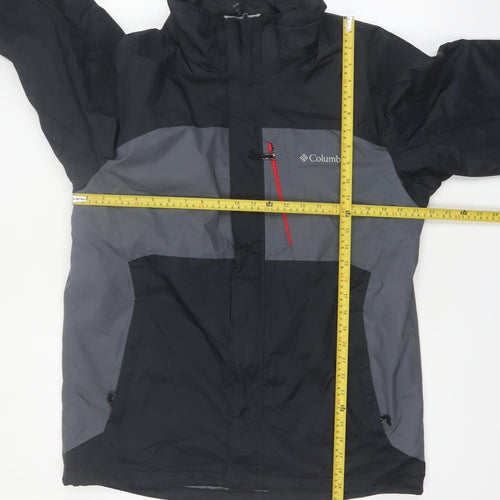 Columbia Men’s Grey 3-in-1 Waterproof Hooded Outdoor Jacket Size M