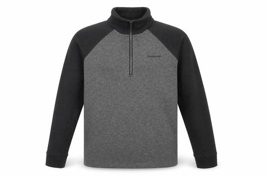 Front view of Craghoppers Men's Grey 1/2 Zip Fleece Sweatshirt, size S