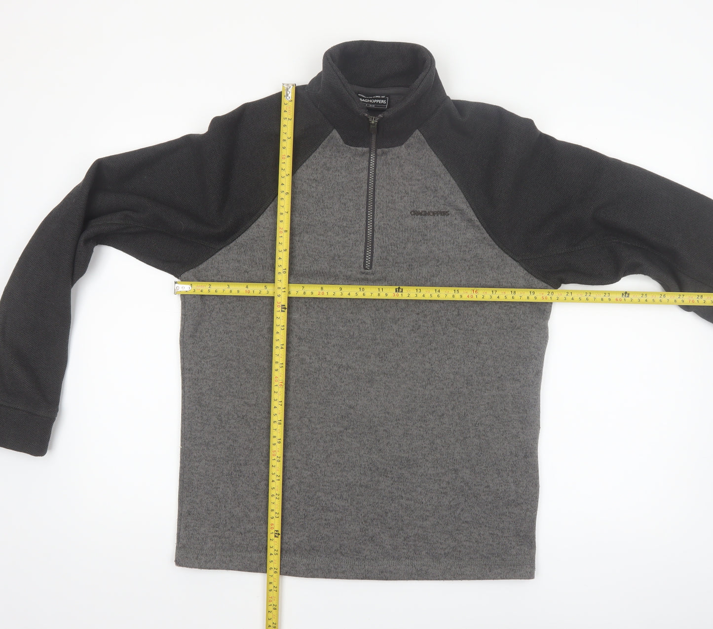 Craghoppers Men's Grey 1/2 Zip Fleece Sweatshirt Size S