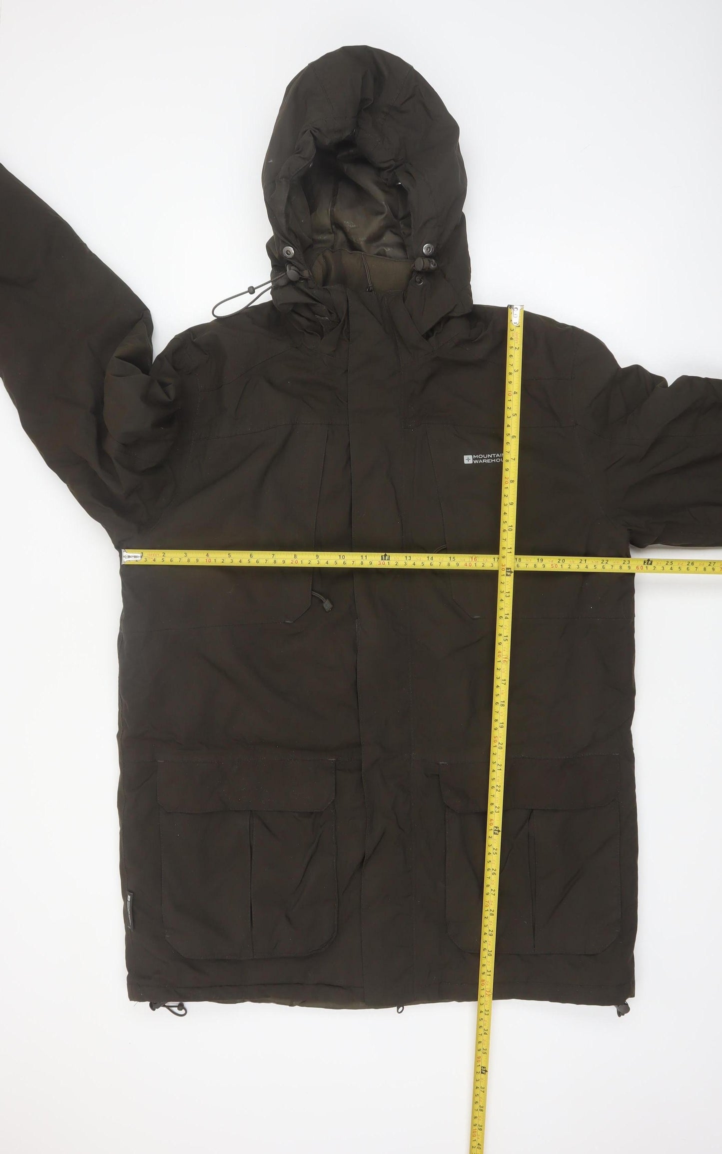 Mountain Warehouse Men's Brown L Parka Waterproof Hooded Jacket